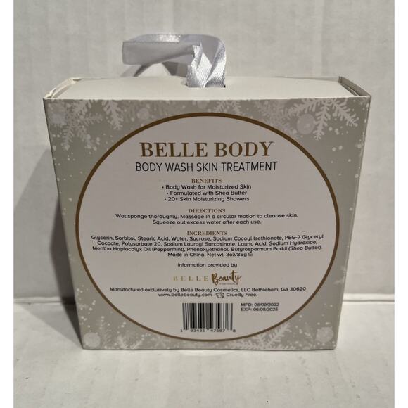 Belle Beauty Body Shea Butter Collection Peppermint Twist Body Wash + Polish New - Picture 2 of 3